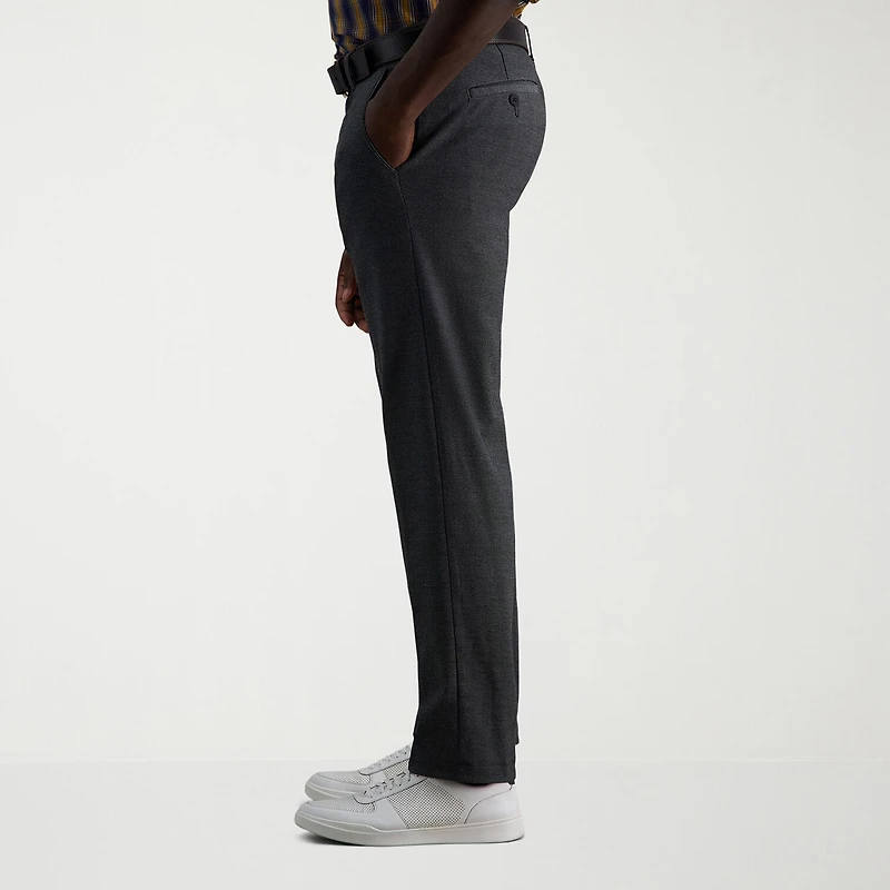 Haggar Life Khaki Comfort Chino Mens Straight Fit Flat Front Pant