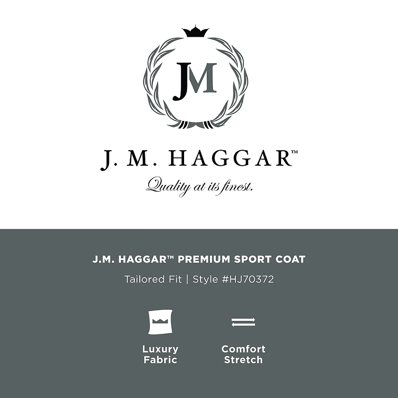 Haggar JMH Heather Fine Twill Mens Regular Fit Sport Coat
