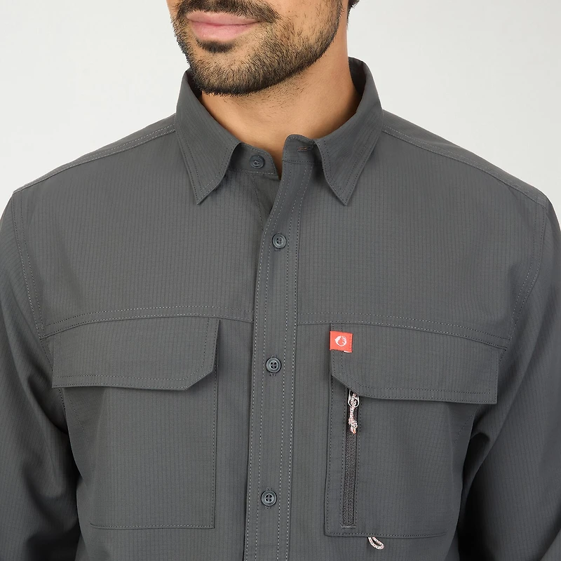 American Outdoorsman Mens Long Sleeve Regular Fit Button-Down Shirt