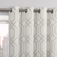 Sun Zero Atmosphere Davenport Grommet Top 100% Blackout Single Curtain Panel