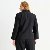 Black Label by Evan-Picone Womens Plus Classic Fit Suit Jacket