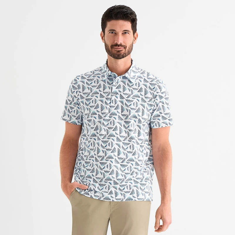 St. John's Bay Performance Mens Classic Fit Short Sleeve Polo Shirt