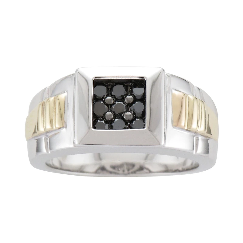 Mens ½ CT. T.W. Color- Enhanced Black Diamond Ring