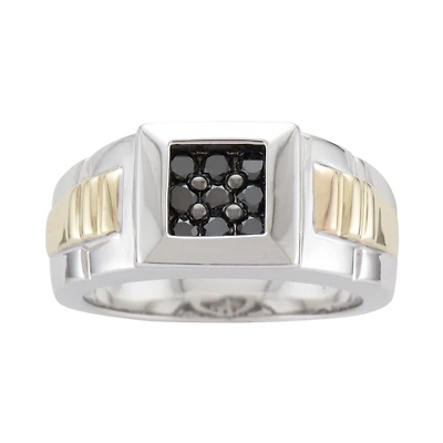 Mens ½ CT. T.W. Color- Enhanced Black Diamond Ring