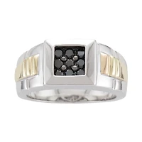 Mens ½ CT. T.W. Color- Enhanced Black Diamond Ring