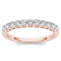 Womens 2MM / CT. T.W. Natural White Diamond 10K Gold Wedding Band