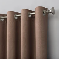 Sun Zero Duran Grommet Top Energy Saving 100% Blackout Single Curtain Panel