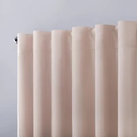 Sun Zero Evelina Faux Dupioni Silk Thermal Extreme Back Tab Energy Saving 100% Blackout Single Curtain Panel