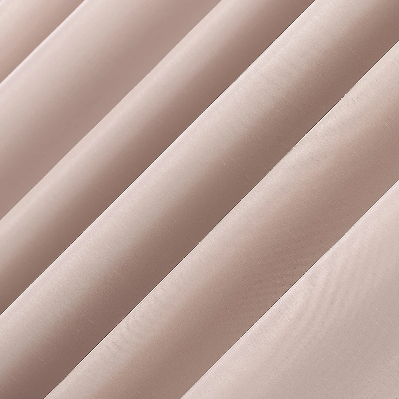 Sun Zero Evelina Faux Dupioni Silk Thermal Extreme Back Tab Energy Saving 100% Blackout Single Curtain Panel