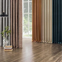Sun Zero Kline Burlap Weave Thermal Extreme Grommet Top Energy Saving 100% Blackout Single Curtain Panel