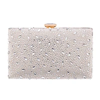 I. Miller Villie Crystal Pattern Minaudiere Evening Bag