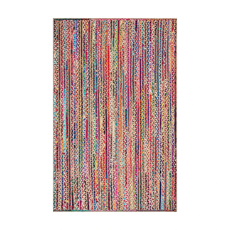 nuLoom Aleen 5x8 Braided Cotton Jute Indoor Rectangular Area Rug