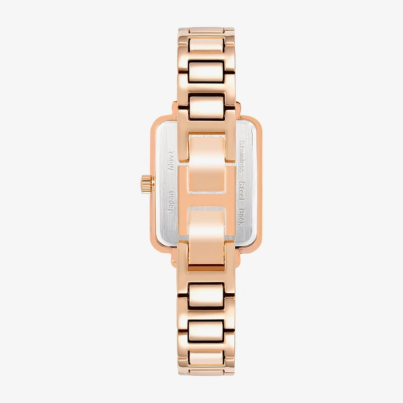 Armitron Womens Crystal Accent Rose Goldtone Bracelet Watch 75-5841mprg