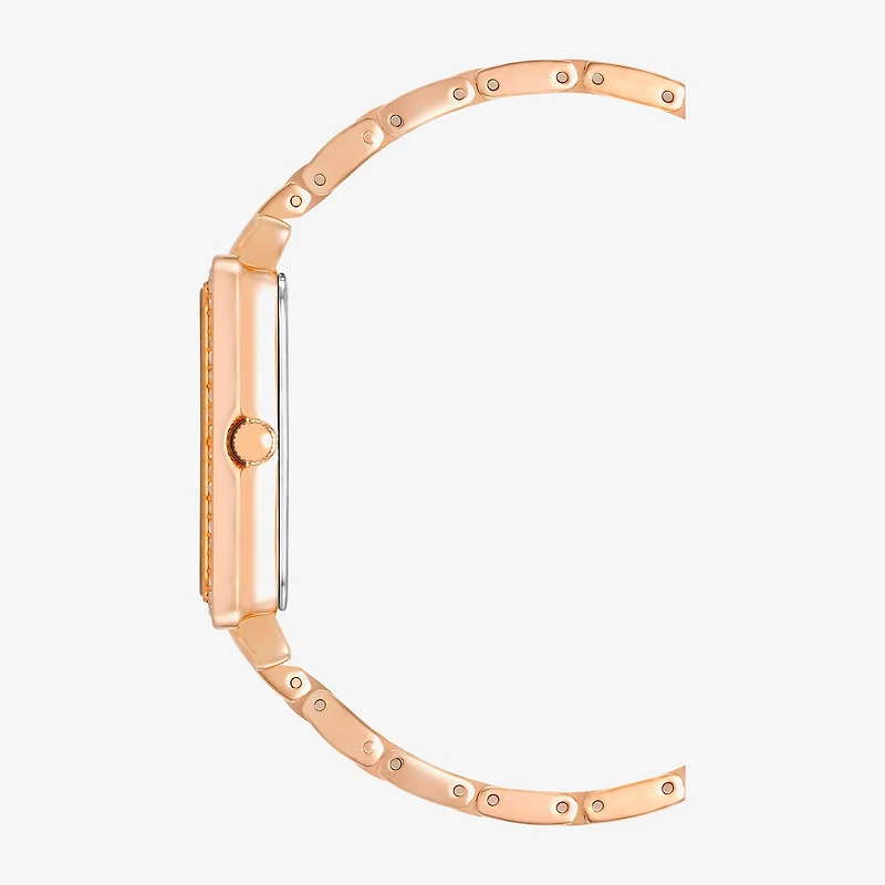Armitron Womens Crystal Accent Rose Goldtone Bracelet Watch 75-5841mprg