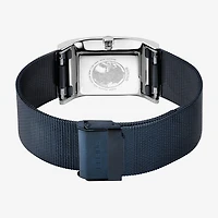 Bering Womens Blue Stainless Steel Bracelet Watch 10426-307-S