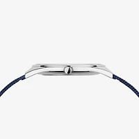 Bering Womens Blue Stainless Steel Bracelet Watch 17031-307