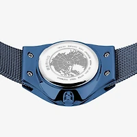 Bering Solar Womens Blue Mesh Bracelet Watch-14427-393