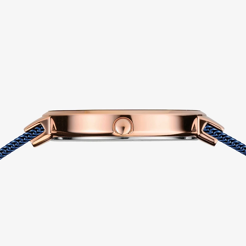 Bering Womens Blue Stainless Steel Bracelet Watch -367