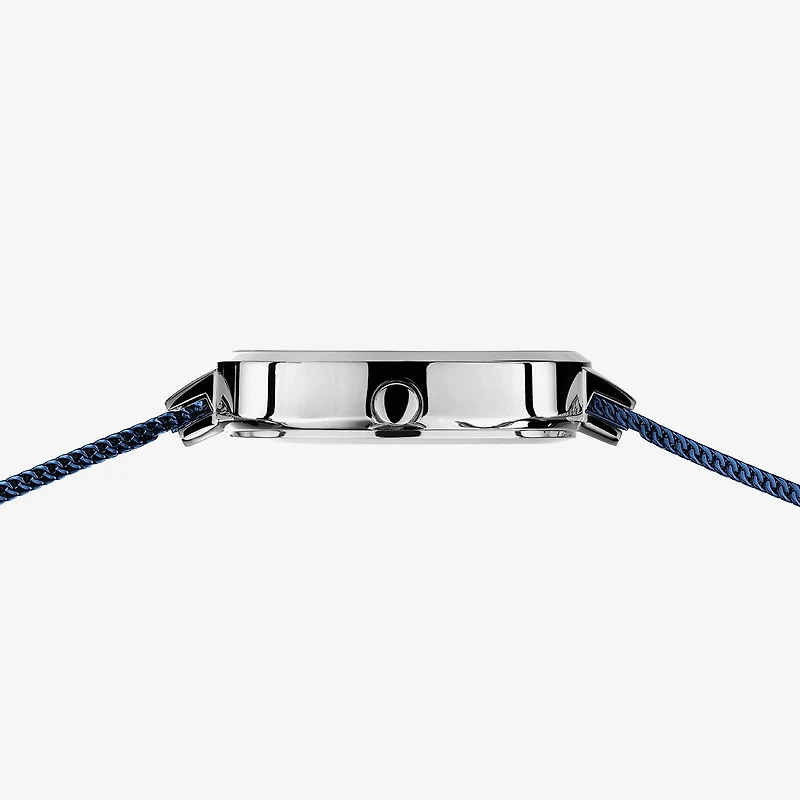 Bering Womens Blue Stainless Steel Bracelet Watch 14631-307