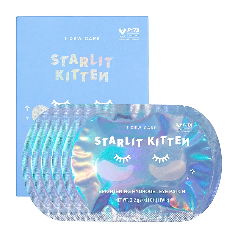 I Dew Care Starlit Kitten Brightening Hydrogel Eye Patch