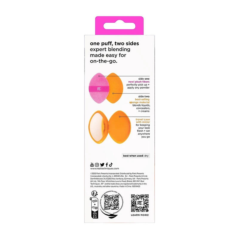 Real Techniques Miracle 2 In 1 Powder Puff + Case