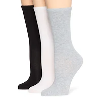 Mixit Everyday Essential Womens 3 Pair Crew Socks