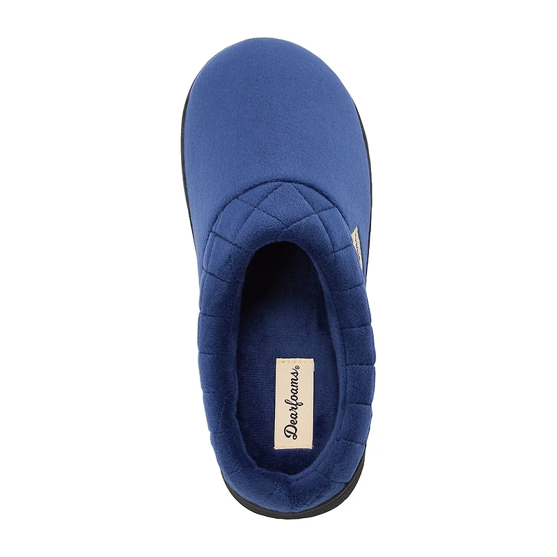 Dearfoams Darcy Velour Scuff Womens Memory Foam Clog Slippers
