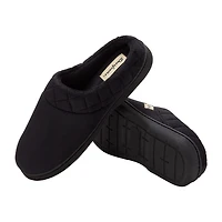 Dearfoams Darcy Velour Scuff Womens Memory Foam Clog Slippers