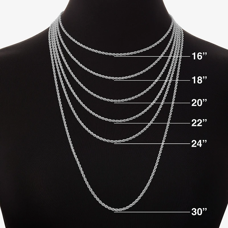 HADLEY & ROW Initial Womens Cubic Zirconia Pure Silver Over Brass 2-pc. Jewelry Set