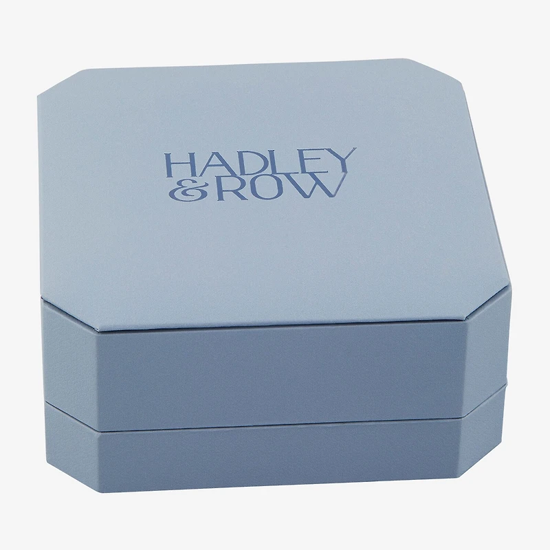 HADLEY & ROW Initial Womens Cubic Zirconia Pure Silver Over Brass 2-pc. Jewelry Set
