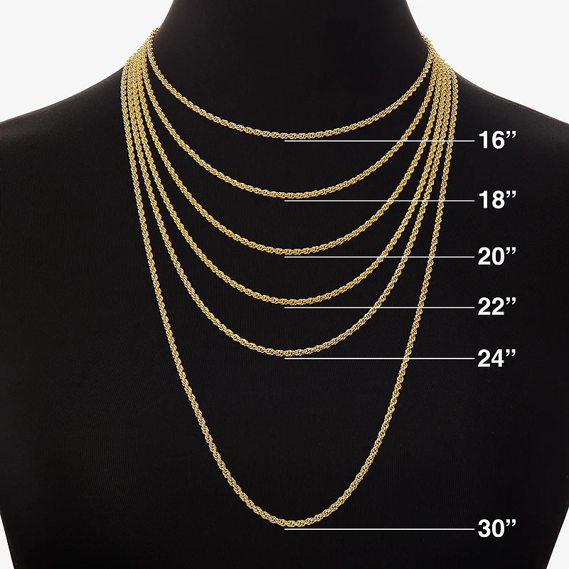 HADLEY & ROW Initial Womens Cubic Zirconia 14K Gold Over Brass 2-pc. Jewelry Set