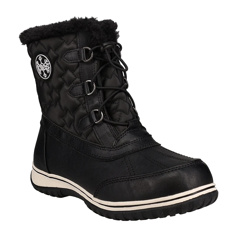 Totes Womens Adrian Waterproof Insulated Flat Heel Winter Boots