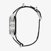 Caravelle Designed By Bulova Mens Black Strap Watch 43c125
