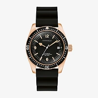 Caravelle Designed By Bulova Mens Black Strap Watch 44b130