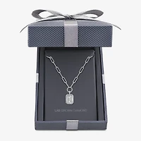 Grown Gorgeous (F, Vs2) Womens 1 3/4 CT. T.W. Lab-Grown Diamond 14K Gold 18 Inch Emerald-cut Pendant Necklace