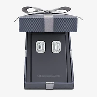 Grown Gorgeous (F,Vs2) 2 1/4 CT. T.W. Lab-Grown Diamond 14K Gold 8.8mm Emerald-cut Stud Earrings