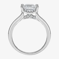 Womens 2 1/7 Ct. T.W. Lab Grown White Diamond 14K Gold Halo Engagement Ring