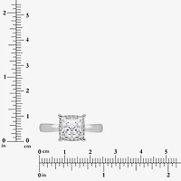 Womens 2 1/7 Ct. T.W. Lab Grown White Diamond 14K Gold Halo Engagement Ring