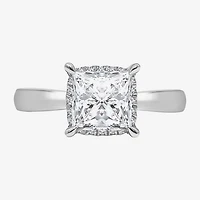 Womens 2 1/7 Ct. T.W. Lab Grown White Diamond 14K Gold Halo Engagement Ring