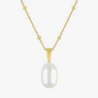 Yes, Please! Womens White Cultured Freshwater Pearl Sterling Silver Round 2-pc. Jewelry Set