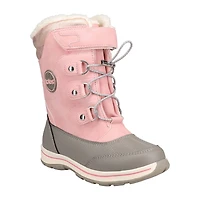 Totes Big Kid Girls Diamond Waterproof Insulated Flat Heel Winter Boots