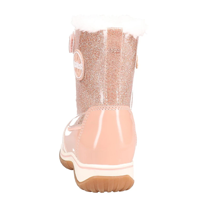 Totes Toddler Girls Quackquack Waterproof Insulated Flat Heel Winter Boots