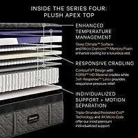 Beautyrest Black Series Four 16" Hybrid Plush Apex Top - Mattress Only