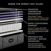 Beautyrest Black Series Two 13.5" Hybrid Plush Tight Top - Mattress Only