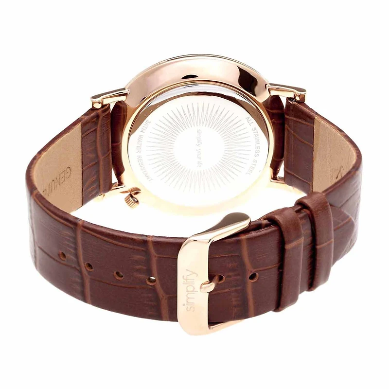 Armitron® Mens Two-Tone Skeleton Dial Hybrid Bracelet Watch