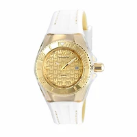 Techno Marine Womens White Strap Watch Tm-115156
