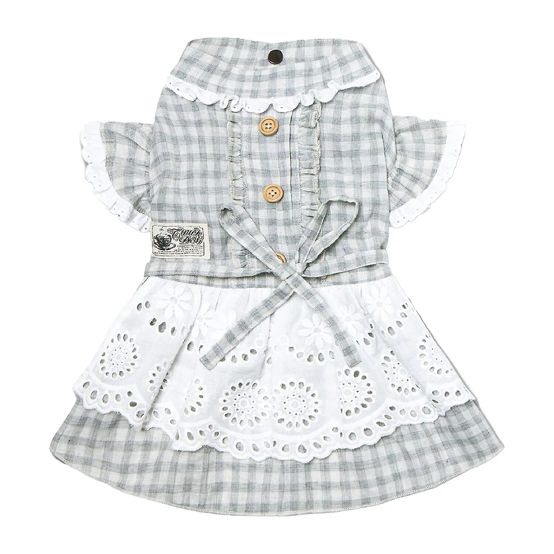 Touchdog I Love Poochi' Classical Fashion Plaid Dog Dress