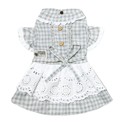 Touchdog I Love Poochi' Classical Fashion Plaid Dog Dress