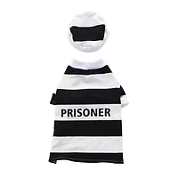 Pet Life Striped Retro Inmate Prisoner Uniform Dog Costume