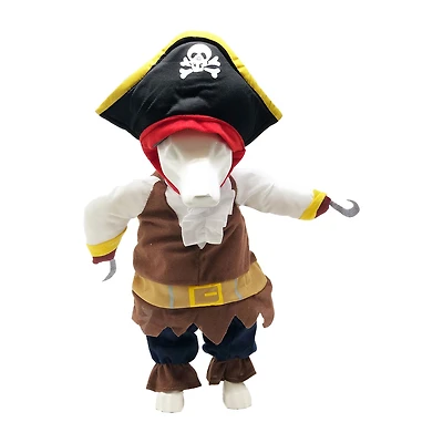 Pet Life Captain Snuggles' Pirate Uniform Dog Costume